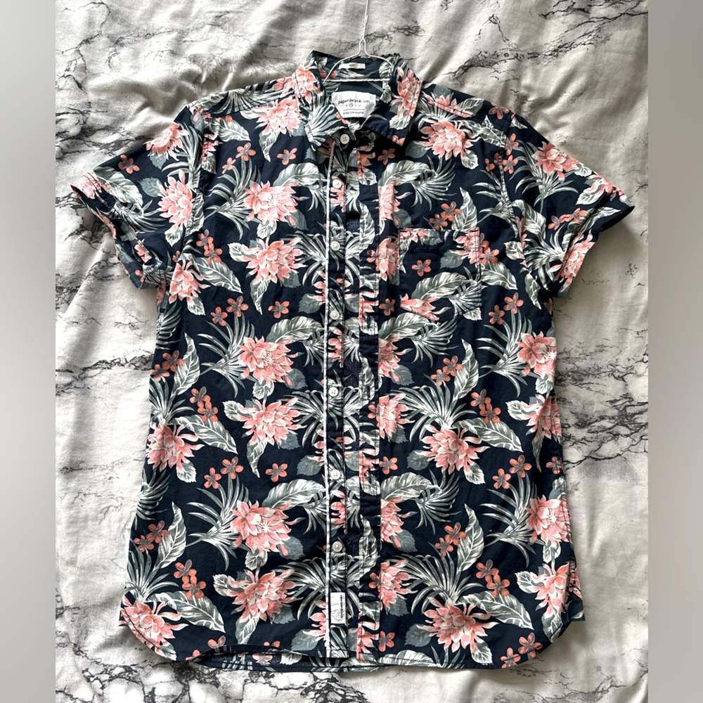 Short Sleeved floral button down